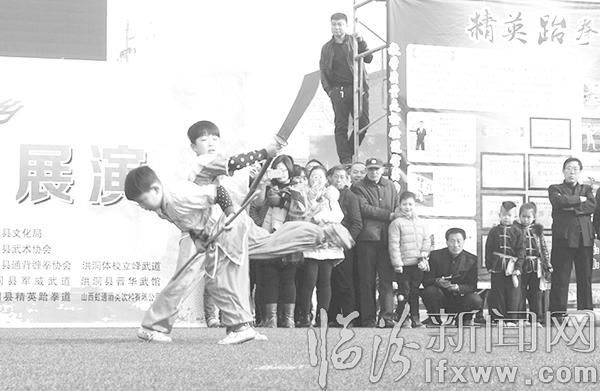 洪洞:槐鄉展演傳統武術