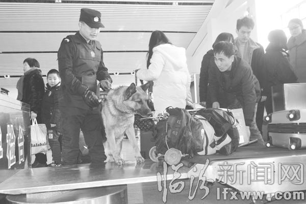 民警對旅客車票車次進行核對